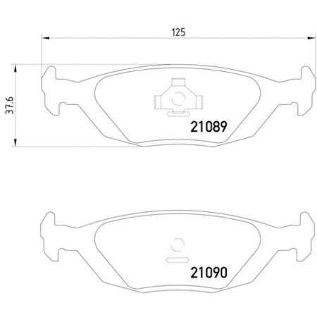 Pagid Brakes Disc Brake Pad, 355007521 355007521